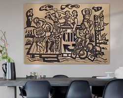 Example of the artwork in a room