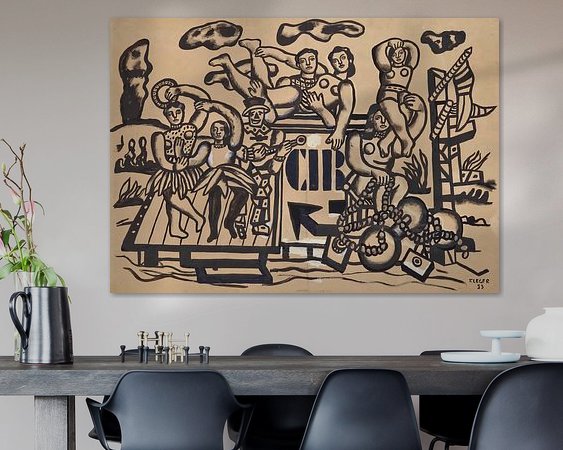 Example of the artwork in a room