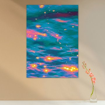 Eaux enchantées bioluminescentes - Profondeurs océaniques lumineuses