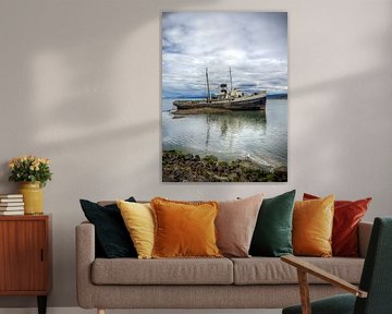 Das Schiffswrack des Heiligen Christophorus liegt an der Küste von Ushuaia