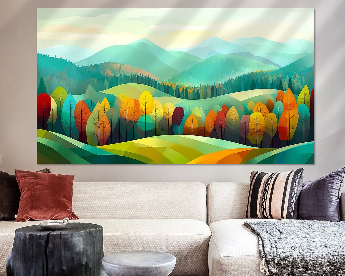 Example of the artwork in a room