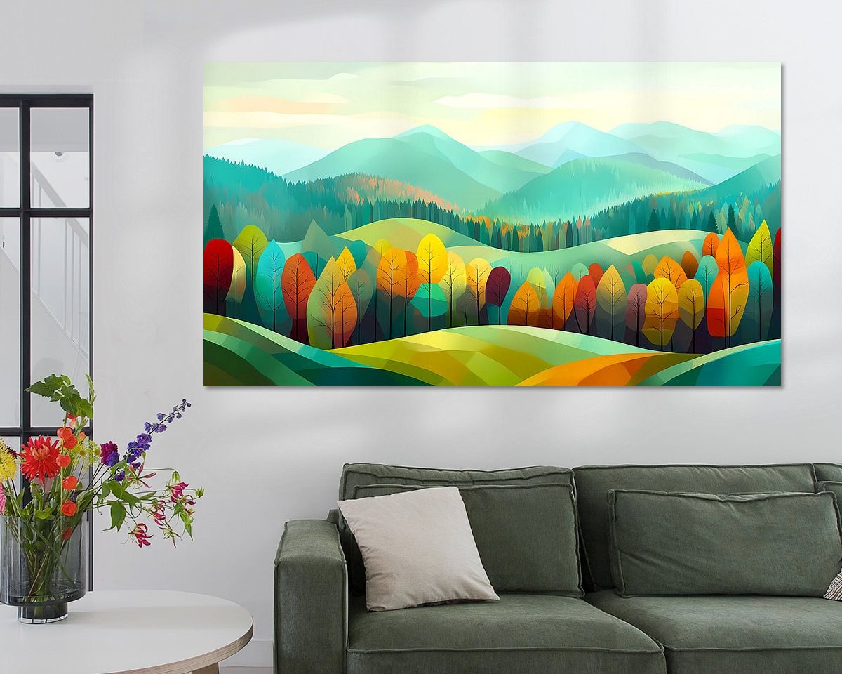 Example of the artwork in a room
