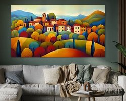 Example of the artwork in a room