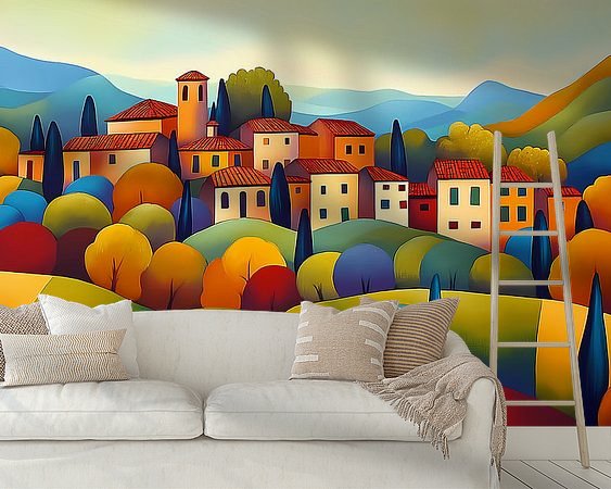 Example of the artwork in a room