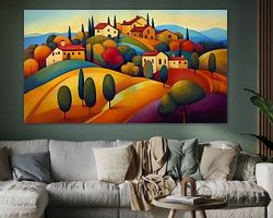 Example of the artwork in a room