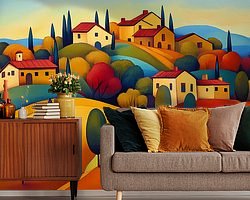 Example of the artwork in a room