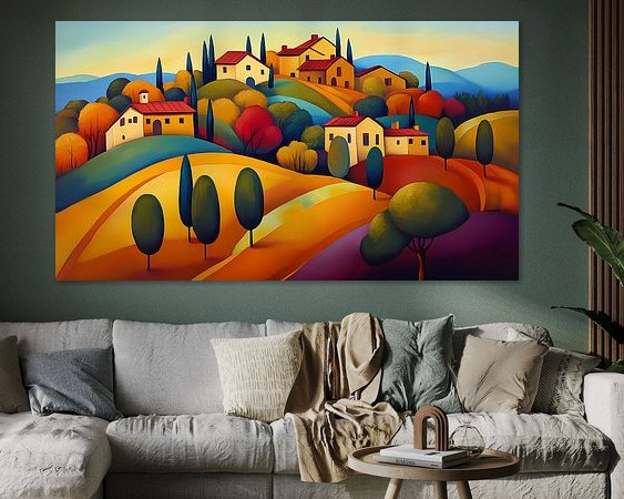 Example of the artwork in a room