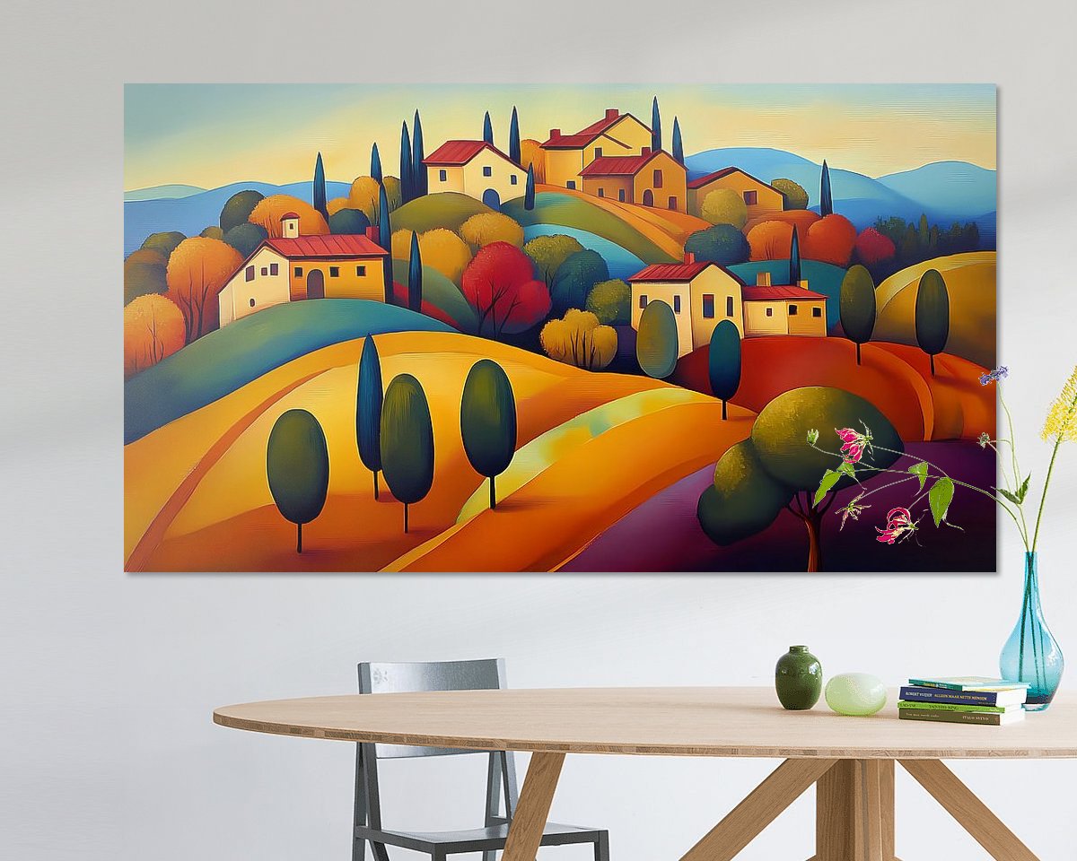 Example of the artwork in a room