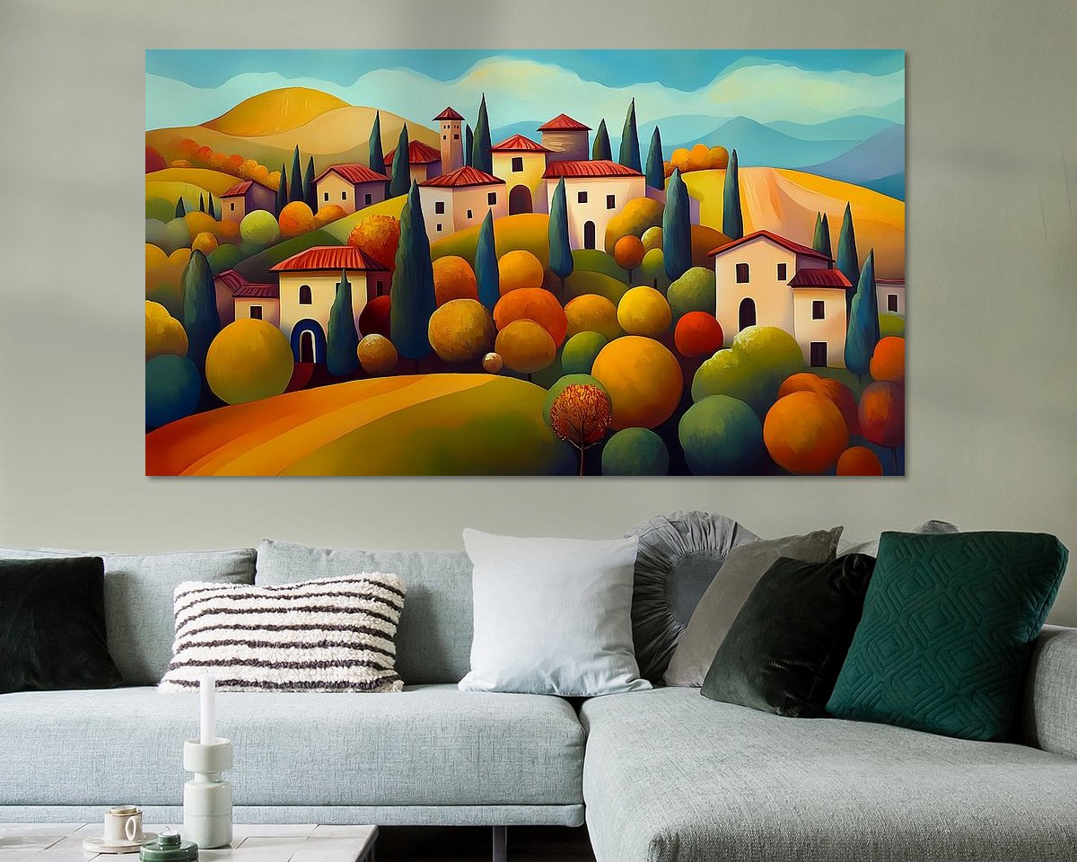 Example of the artwork in a room