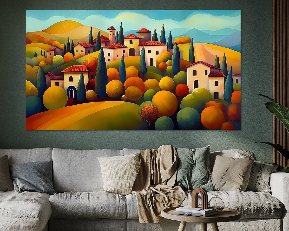 Example of the artwork in a room