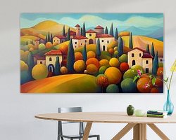 Example of the artwork in a room