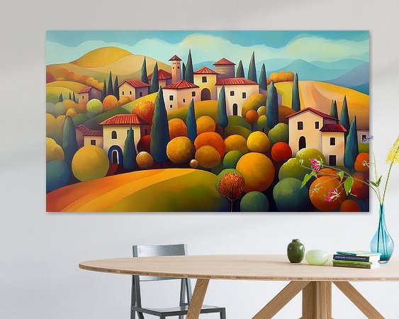 Example of the artwork in a room