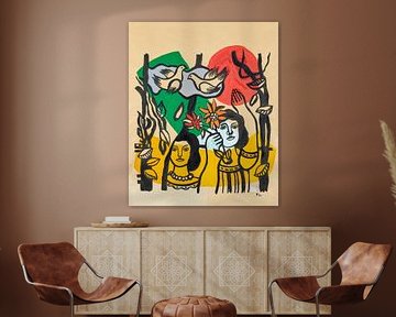 Fernand Léger, Die zwei Frauen mit Vögeln