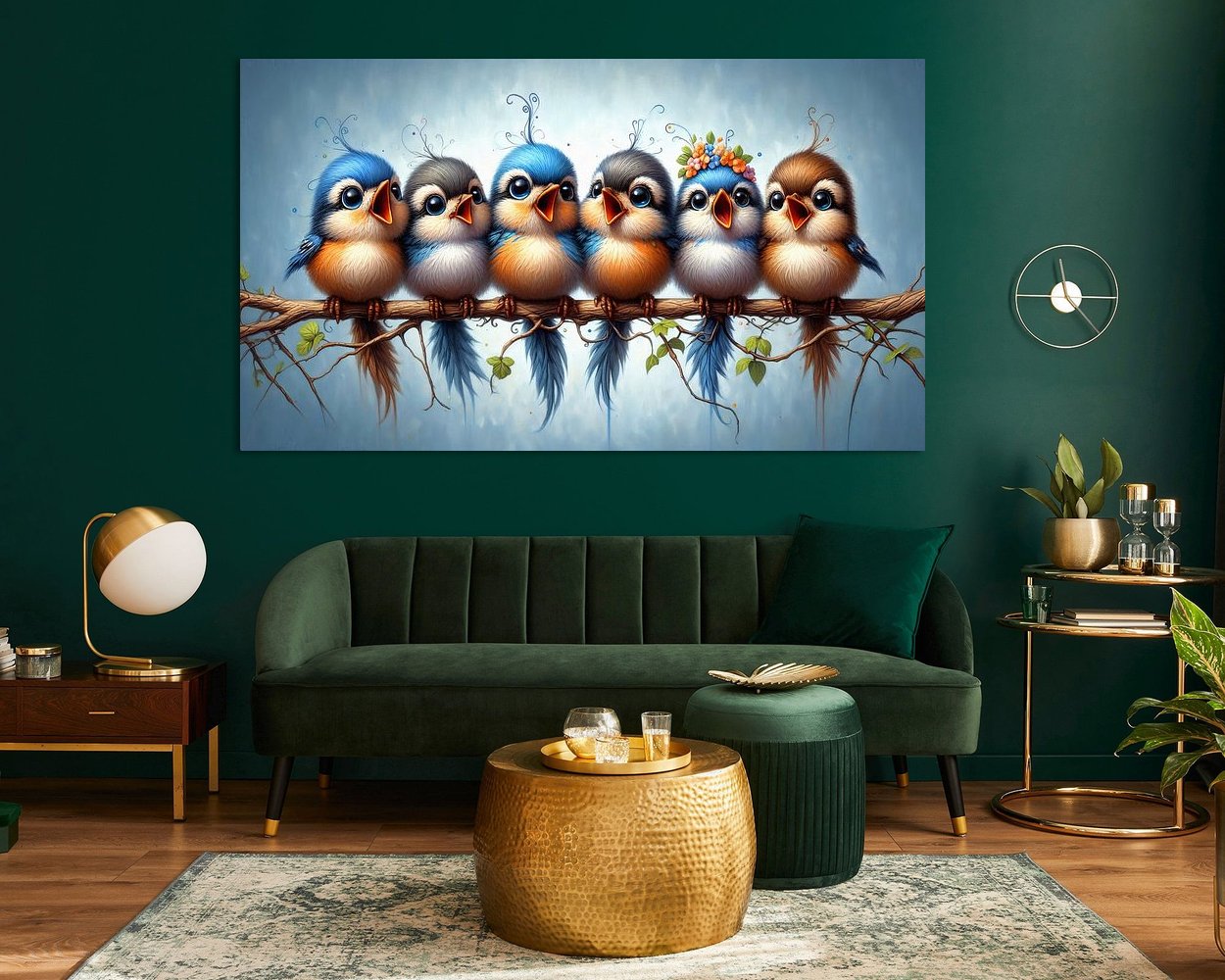 Example of the artwork in a room