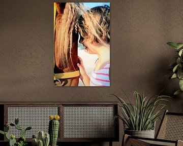 poney et petite fille sur Alienbird