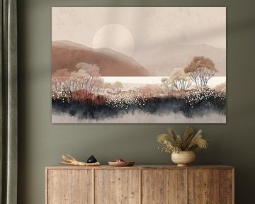 Sonnenaufgang in Erdtönen