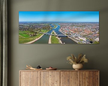 Deventer in den Niederlanden entlang des Flusses IJssel