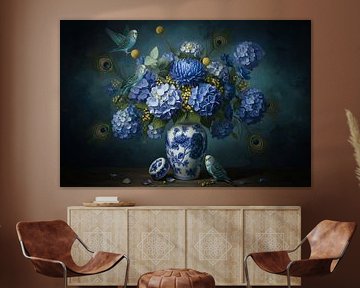 Parkieten in Hollands Blauw