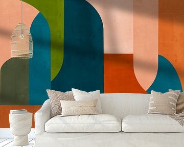 Vierkant Retro Chic Geometrie