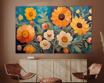 Bloemblaadjes in beweging van Georgia Chagas