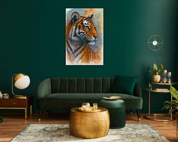 Illustration d'un tigre. sur Johannes