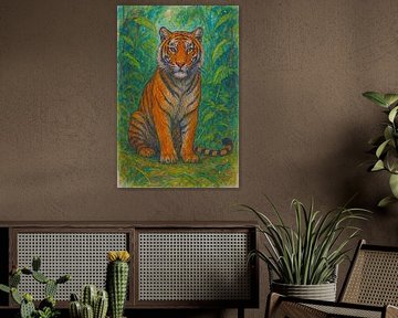 Tiger drawing. by Johannes