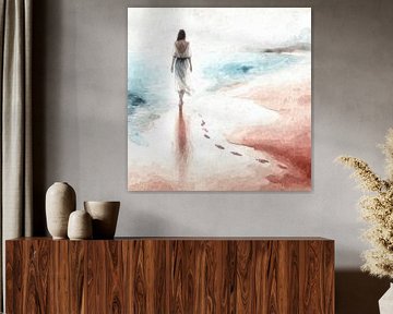 Des pas vers la mer sur Sabine Wagner