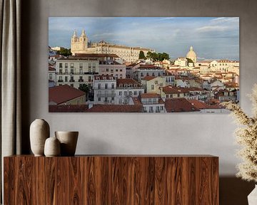 Ein Panoramablick über die Alfama - Wunderschönes Lissabon