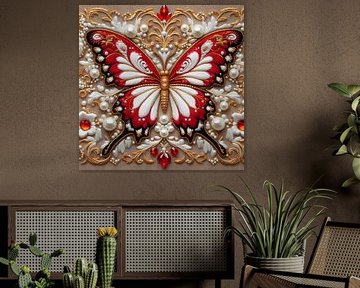 Butterfly embroidery