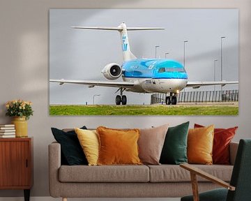 KLM Cityhopper Fokker 70 Passagierflugzeug. von Jaap van den Berg