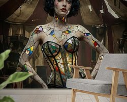 Example of the artwork in a room