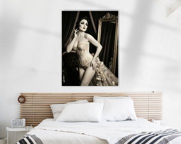 Porzellan im Halbschatten von Klaus Tesching - Art-AI