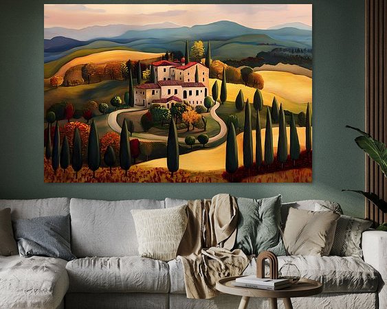 Example of the artwork in a room