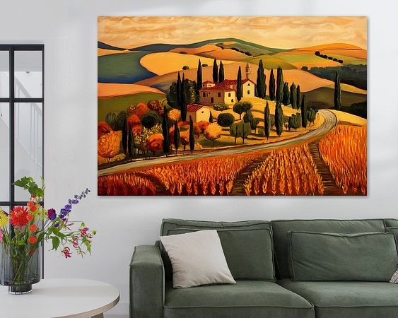 Example of the artwork in a room