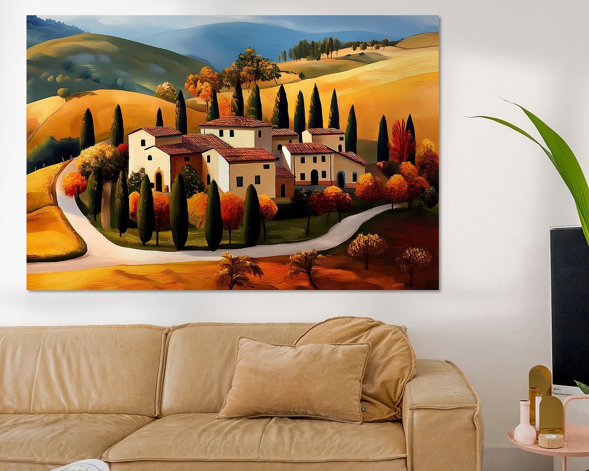 Example of the artwork in a room