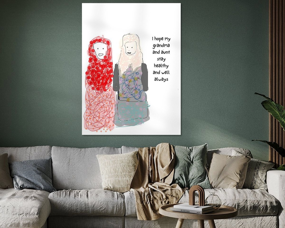 Example of the artwork in a room