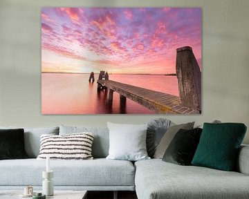 Jetée au lever du soleil