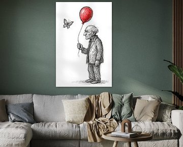 Red hovering, quiet life