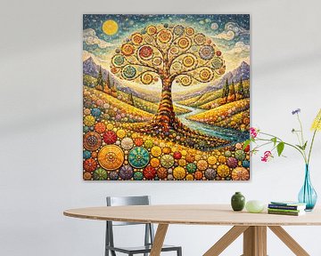 Levensboom in een fantastische regio