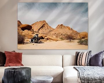 Spitzkoppe with rainbow by Gerard Smit