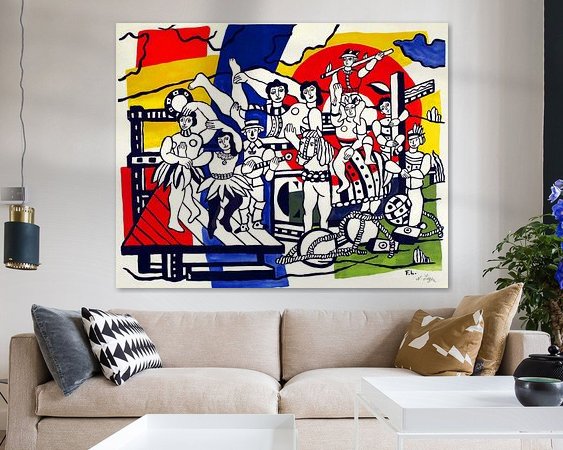 Example of the artwork in a room