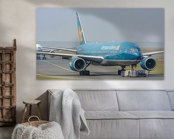 Avion de ligne Boeing 777-200 de Vietnam Airlines.