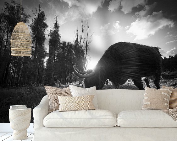 Example of the artwork in a room