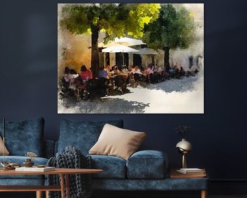 Zomers terras van Vlindertuin-Art