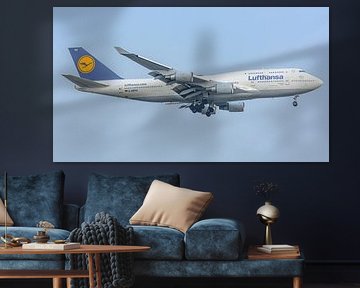 Lufthansa Boeing 747-400 passagiersvliegtuig.