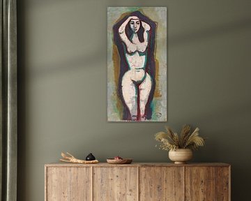 Karl Hofer, Nu aux bras levés, 1951