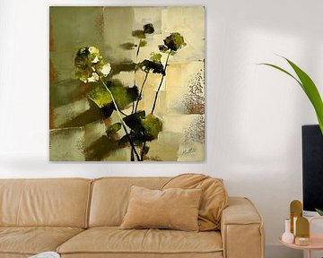 Quiet Strength – Art botanique abstrait sur Mellow Art