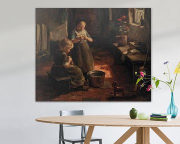 Peeling potatoes, Evert Pieters