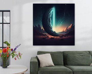 Phare du ciel du croissant sur Vythryd Arts