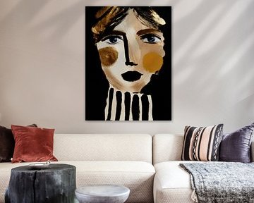 Portrait abstrait moderne sur Studio Allee